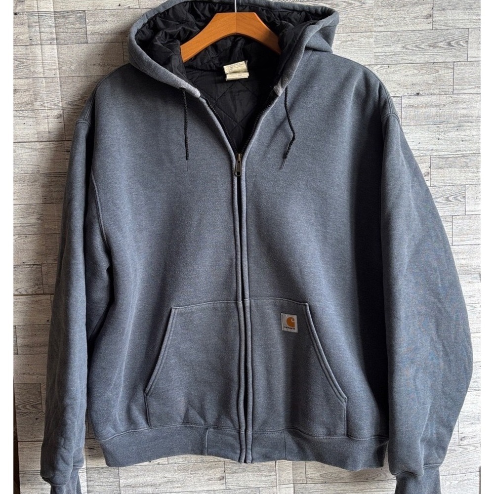 Carhartt Hooded Sweatshirt Men's XXL Rain Defender Rutland Lined vintage